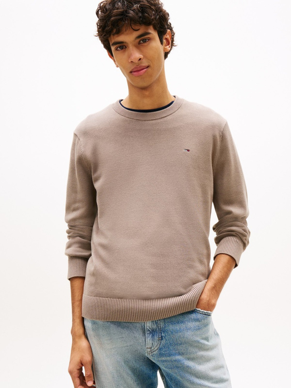 Tommy Jeans pánský béžový svetr