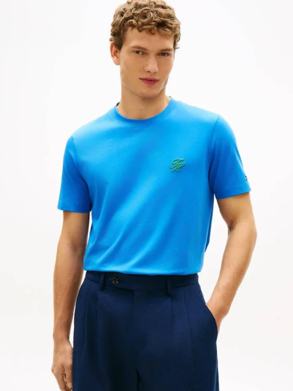 Tommy Hilfiger pánské modré tričko