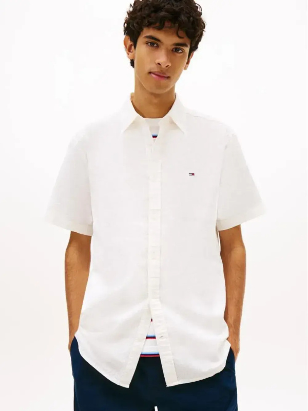 Tommy Jeans pánská bílá košile