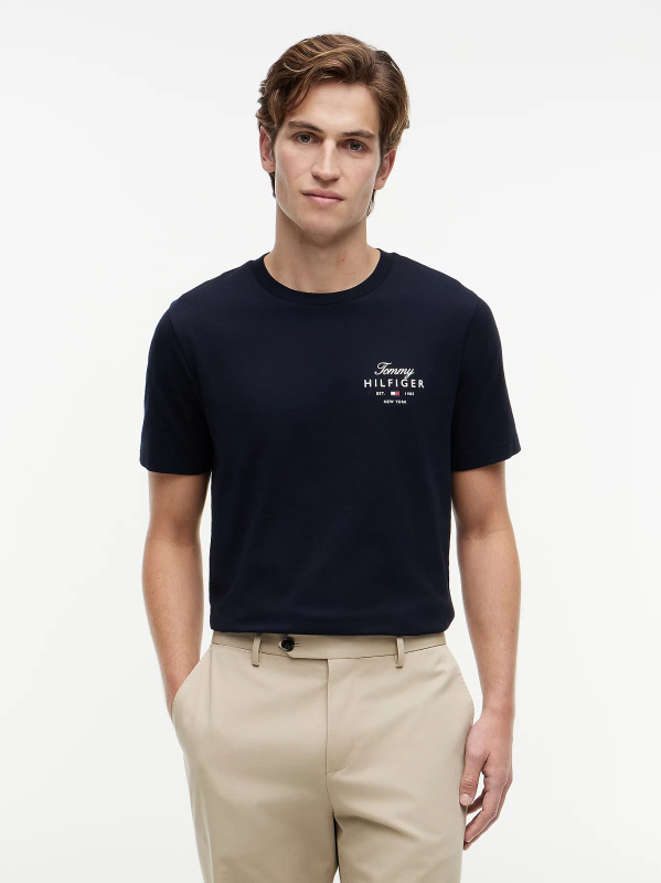 Tommy Hilfiger pánské tmavě modré tričko