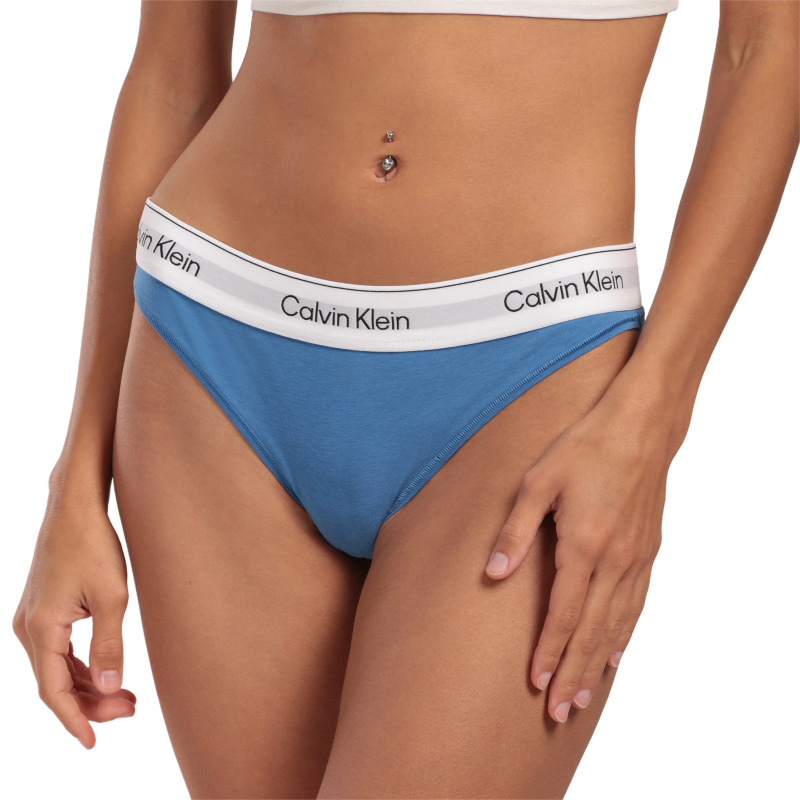 Dámská tanga Calvin Klein modré (QF8518-C2L) XXL