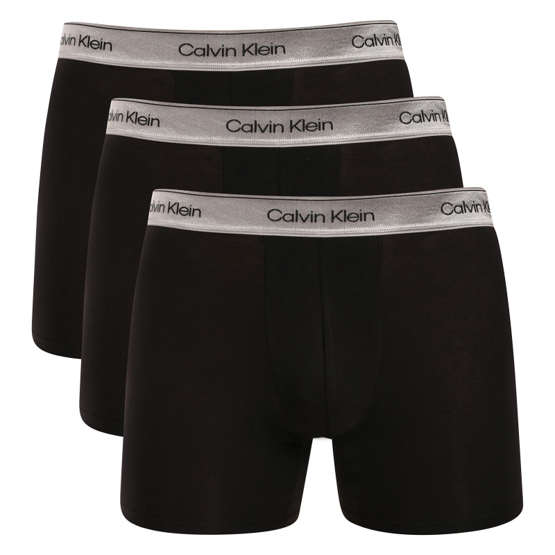 3PACK pánské boxerky Calvin Klein černé (NB4731-4XB) M, trenky / trenýrky