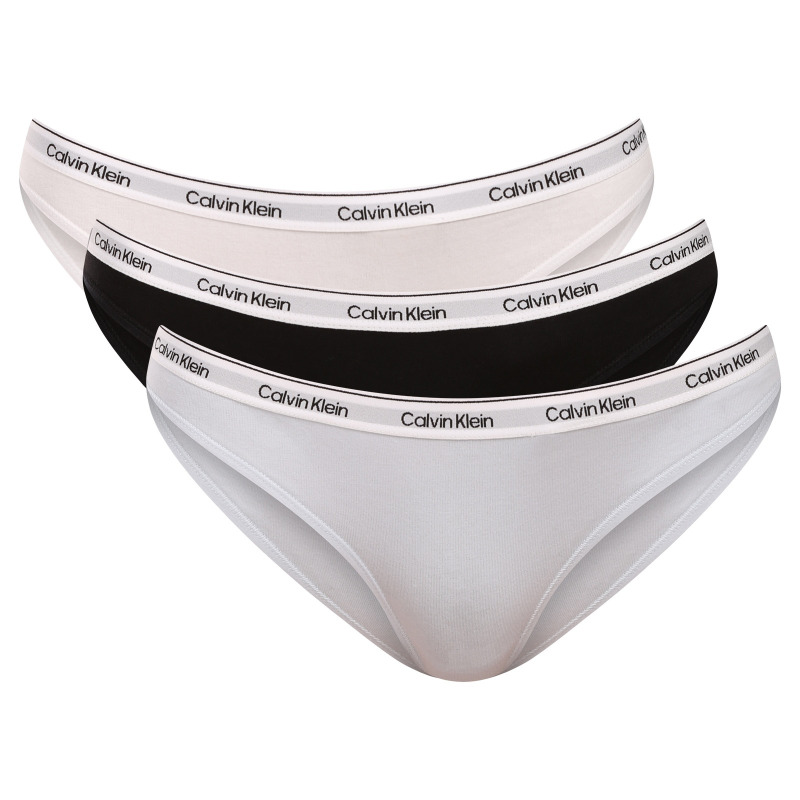 3PACK dámská tanga Calvin Klein vícebarevná (QD5209-GG2) XS