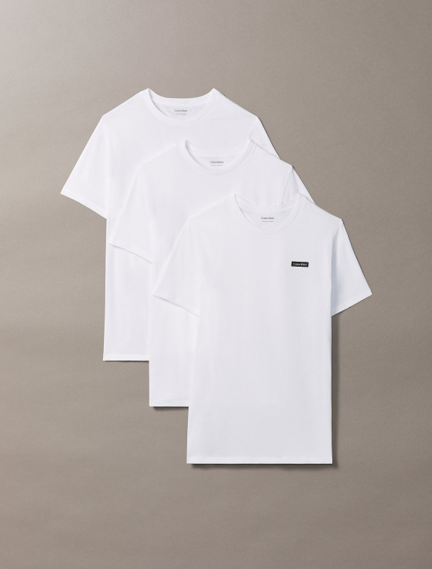 3PACK pánské tričko Calvin Klein bílé XXL
