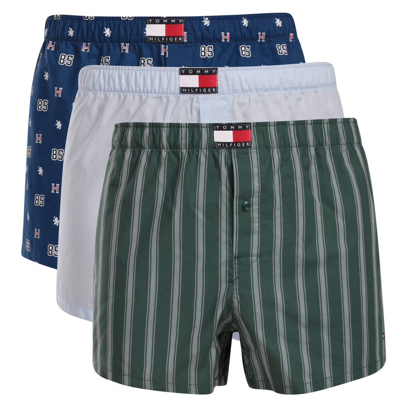 3PACK pánské trenky Tommy Hilfiger vícebarevné (UM0UM03898 09F) L, trenýrky