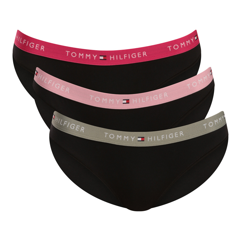 3PACK dámské kalhotky Tommy Hilfiger černé (UW0UW05529 0K7) XL