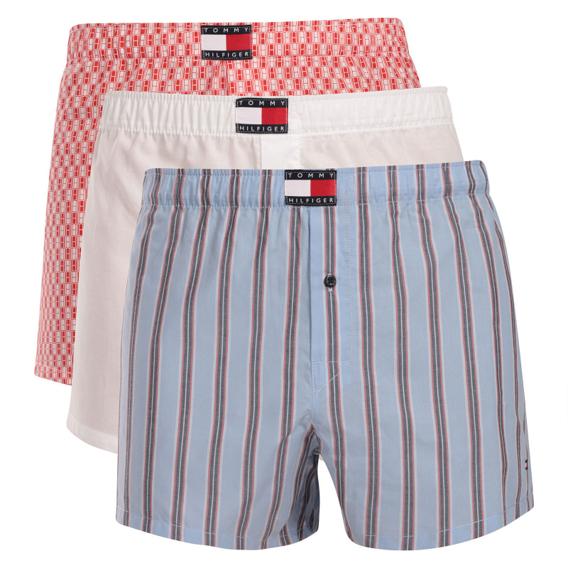 3PACK pánské trenky Tommy Hilfiger vícebarevné (UM0UM03898 0VP) XXL, trenýrky