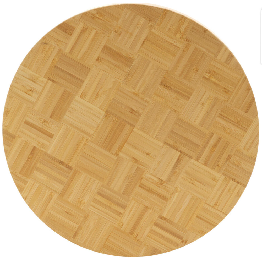 EH Excellent Houseware Krájecí prkénko kulaté, bambusové, s úchyty, Ø 39 cm dąb