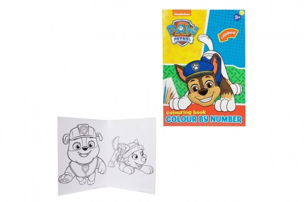 Malování podle čísel se samolepkami Tlapková patrola 21x29,5cm
