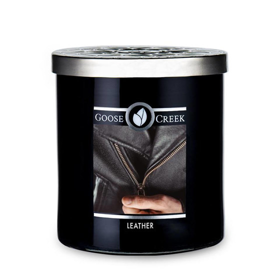 Goose Creek - Pánská kolekce - Kůže  Aromatická svíčka ve skle 453 g