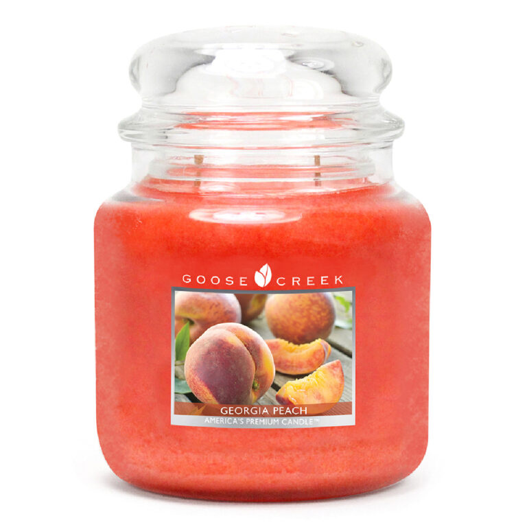 Goose Creek - Broskev  Svíčka ve skle 450 g