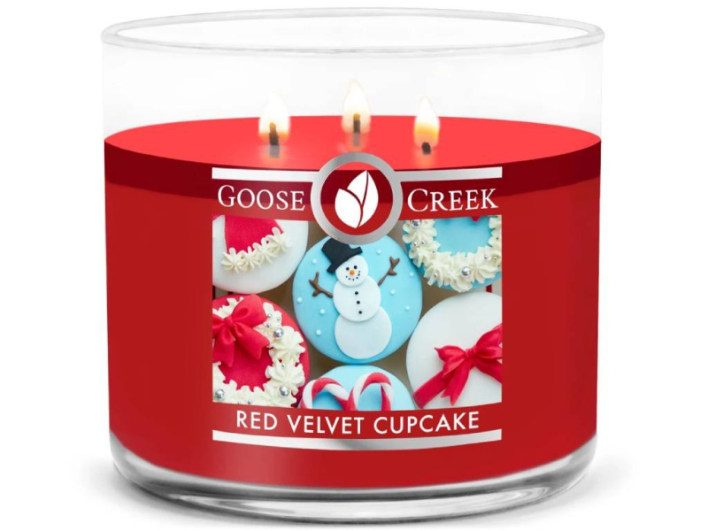 Goose Creek -  Sametově červený dortík  Vonná svíčka 411 g