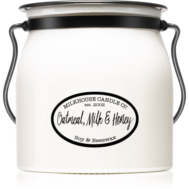 Milkhouse Candle Co. Creamery Oatmeal, Milk & Honey vonná svíčka Butter Jar 454 g