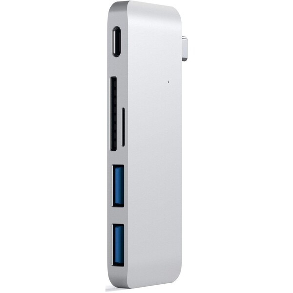 Satechi Redukce / adaptér - Satechi, USB-C Passthrough Hub Silver