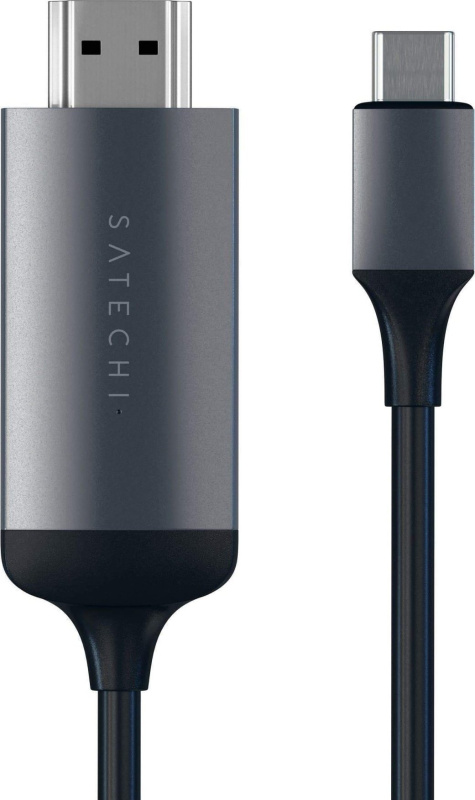 Satechi Propojovací kabel - Satechi, Aluminium USB-C to HDMI Gray