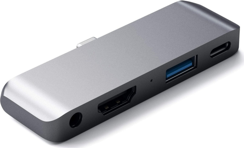 Satechi Redukce / adaptér - Satechi, Aluminium USB-C Mobile Pro Hub Gray