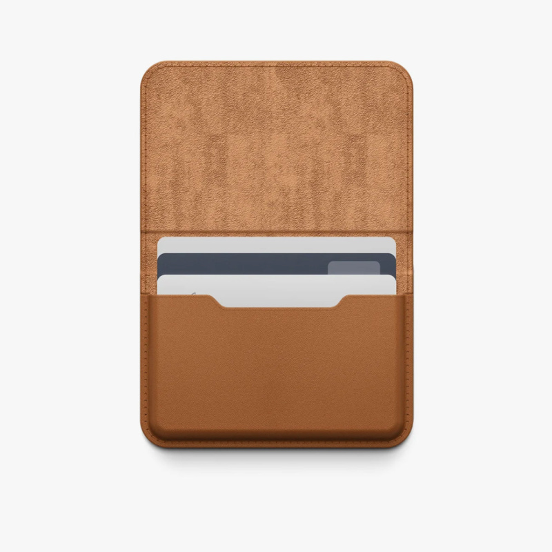 Elago Magnetic Leather Card Wallet (Card Holder) Brown