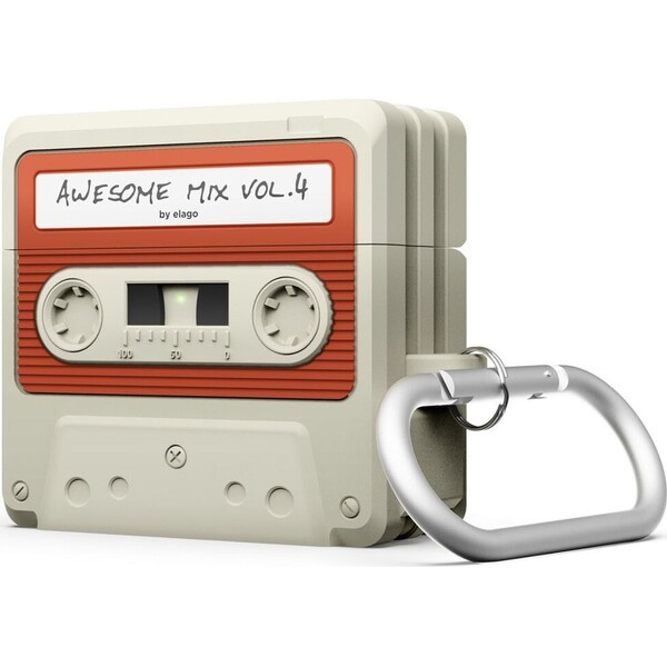 ELAGO Cassette TAPE pouzdro Airpods 4 béžové