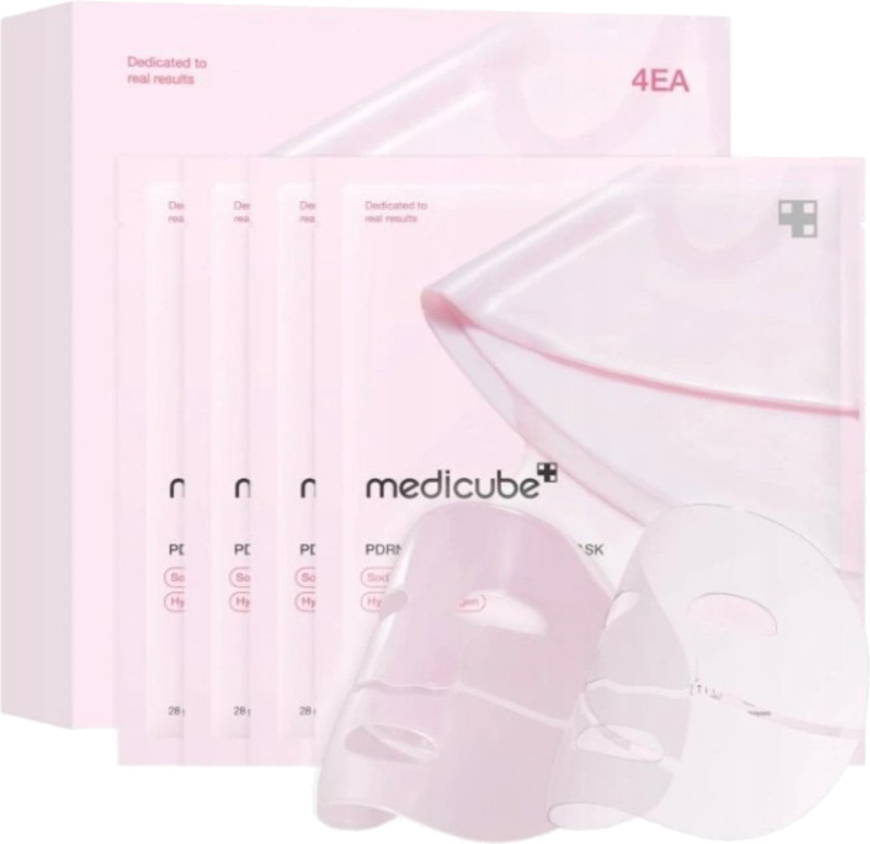 Medicube PDRN Pink Collagen Gel Mask liftingová a zpevňující maska s kolagenem 4x28 g