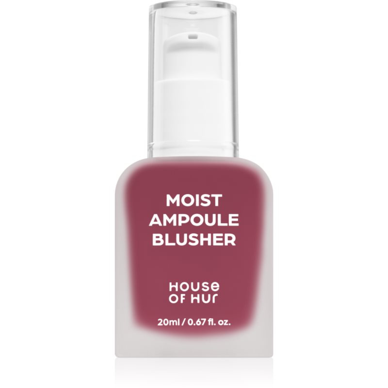 House of Hur Moist Ampoule Blusher tekutá tvářenka odstín 08 Berry Purple 20 ml