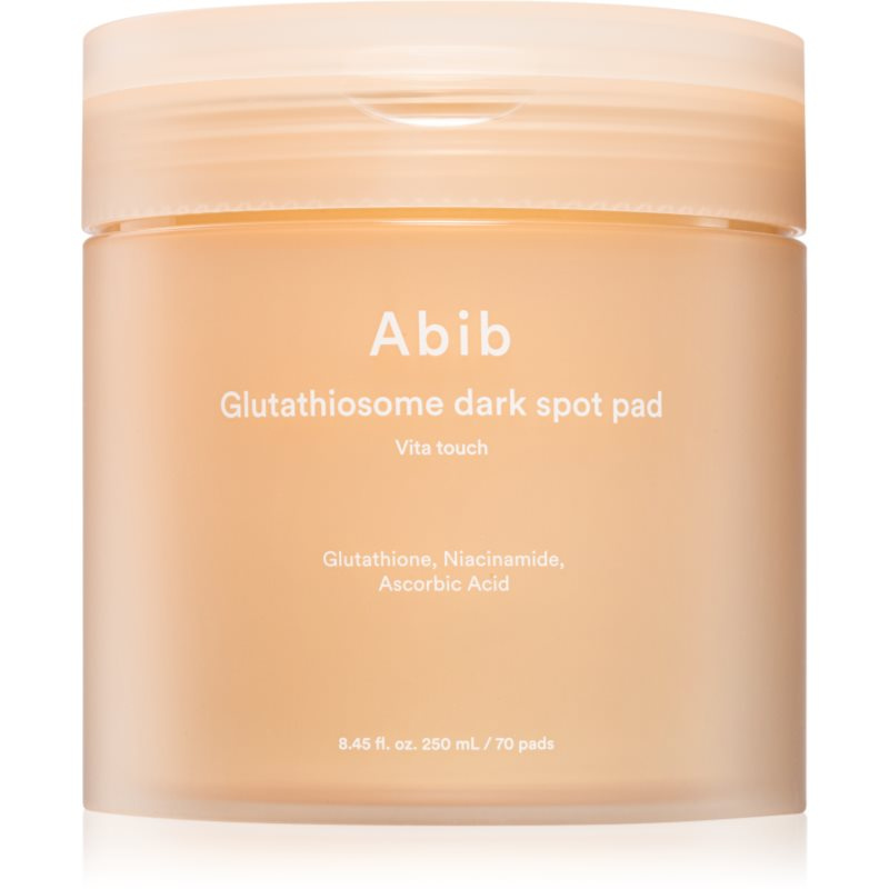Abib Glutathiosome Vita Touch Dark Spot Pad zklidňující polštářky pro rozjasnění a hydrataci 250 ml