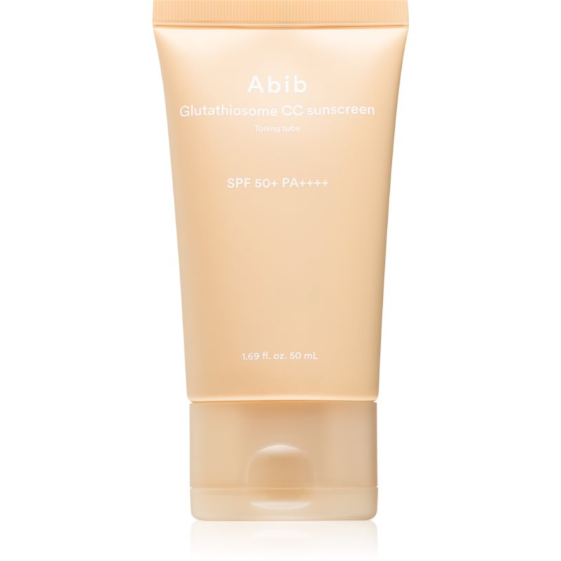 Abib Glutathiosome CC Sunscreen Toning Tube ochranný tónovaný fluid na obličej s rozjasňujícím efektem SPF 50+ 50 ml