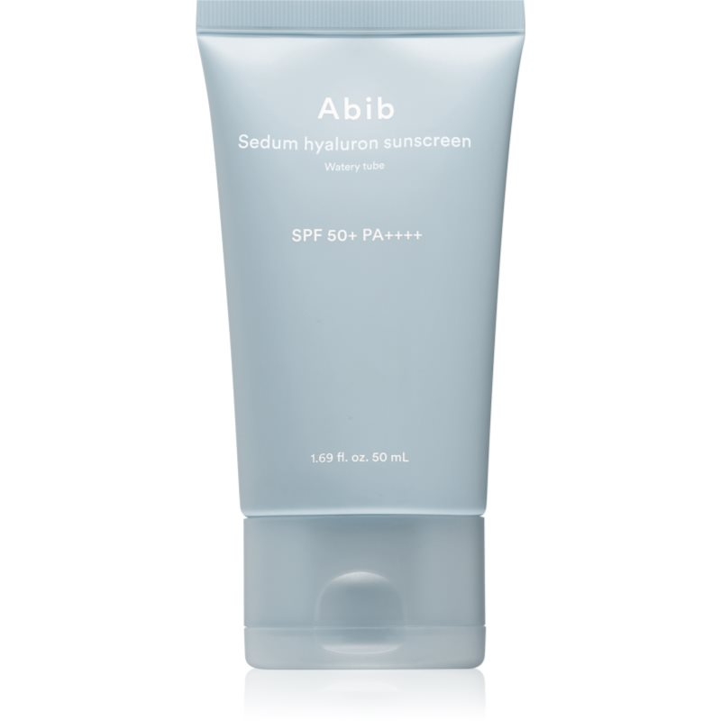 Abib Sedum Hyaluron Watery Tube Sunscreen opalovací krém na obličej se zklidňujícím účinkem SPF 50+ 50 ml