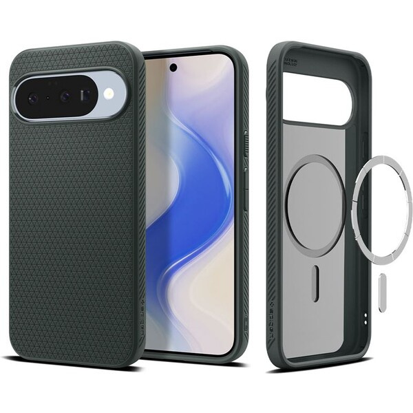 Spigen Liquid Air MagSafe kryt Google Pixel 10/10 Pro zelený