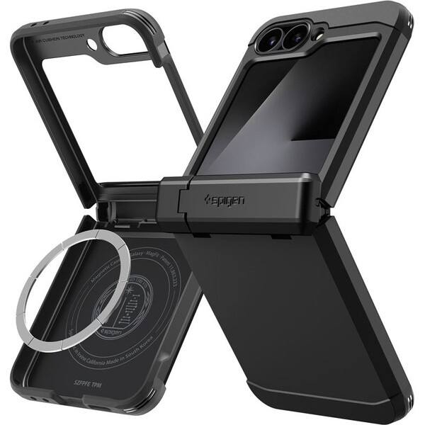 Spigen Tough Armor Pro MagSafe krytSamsung Galaxy Z Flip7 FE/Flip6 černý
