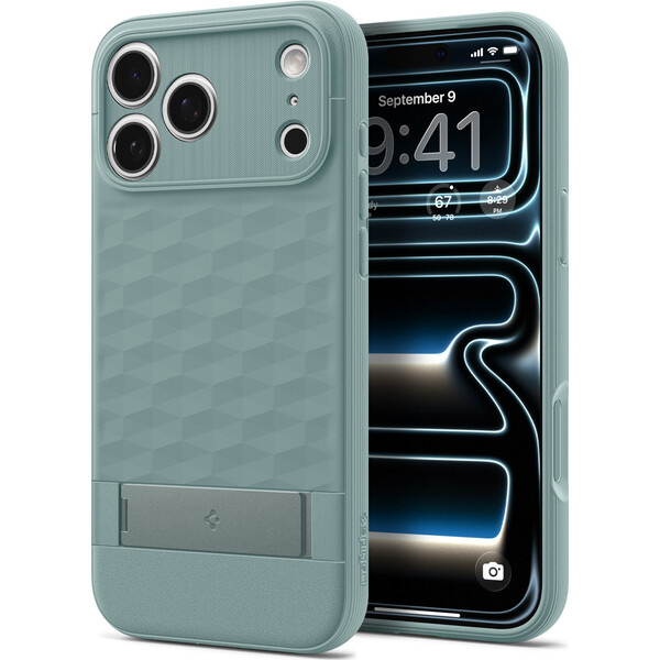 Spigen Parallax S MagSafe kryt iPhone 18 Pro/17 Pro sage green