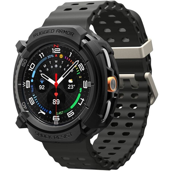 Spigen Rugged Armor kryt Galaxy Watch8 Classic (46mm) matně černý