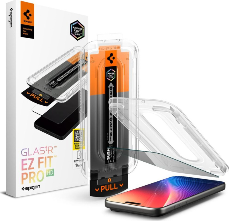 Spigen Glass tR EZ Fit Pro HD (Privacy) sklo iPhone 17 Pro/16 Pro/17