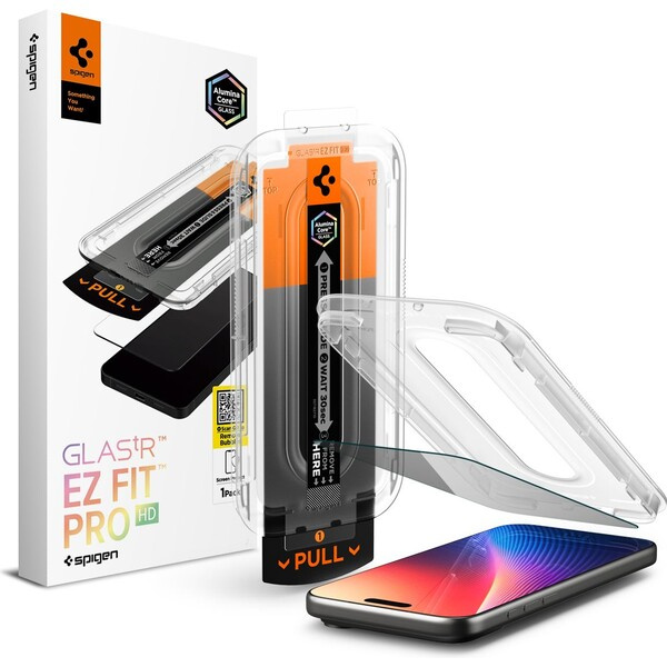 Spigen Glass tR EZ Fit Pro HD (Privacy) sklo iPhone 17 Pro/16 Pro/17