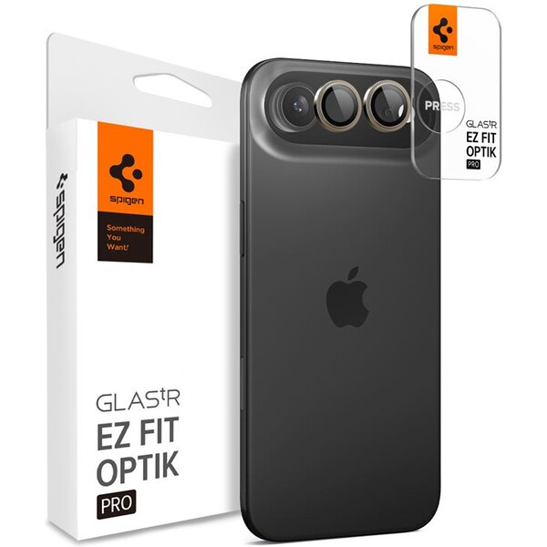 Spigen Glass tR EZ Fit Optik Pro skla iPhone Air gold (2 ks)