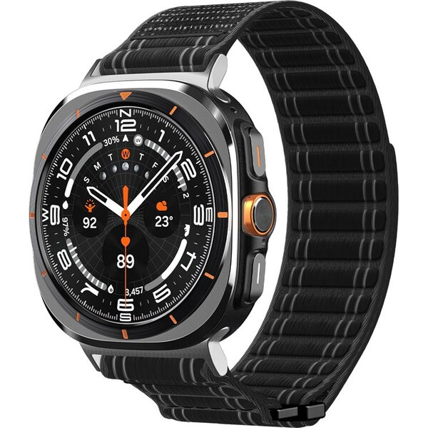 Spigen Fabric Band řemínek (hook-and-loop) Samsung Galaxy Watch Ultra 47mm černý
