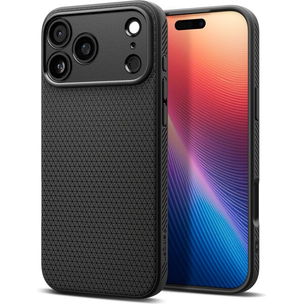 Spigen Liquid Air kryt iPhone 17 Pro Max matte black