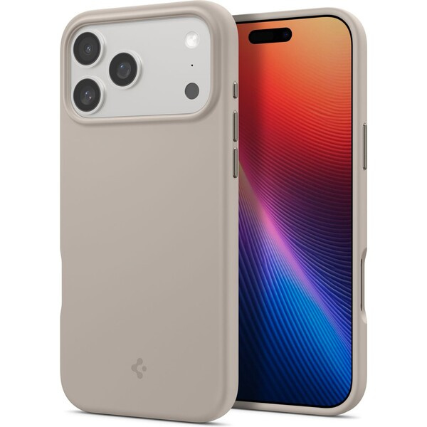 Spigen Silicone Fit MagSafe kryt iPhone 17 Pro Max stone