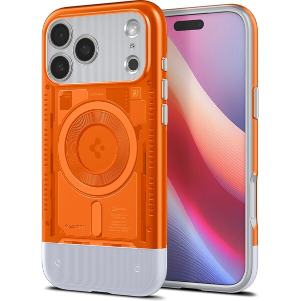 Spigen Classic C1 MagSafe kryt iPhone 17 Pro Max tangerine