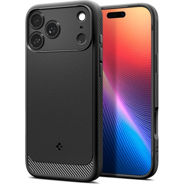 Kryt pro iPhone 17 Pro Spigen Rugged Armor MagSafe - matně černý