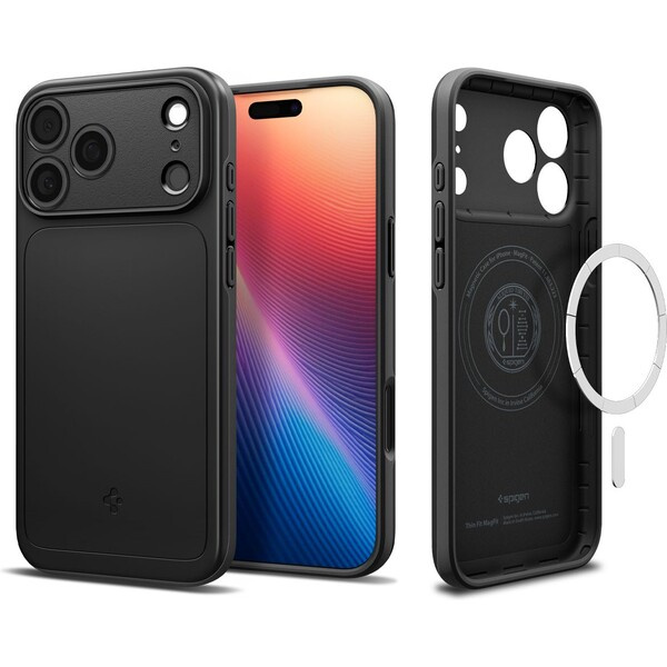 Spigen Thin Fit MagSafe kryt iPhone 17 Pro black