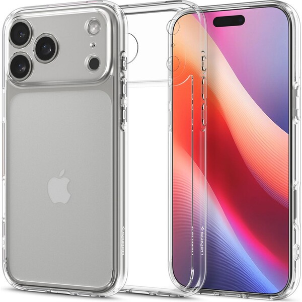 Spigen Ultra Hybrid kryt iPhone 17 Pro crystal clear