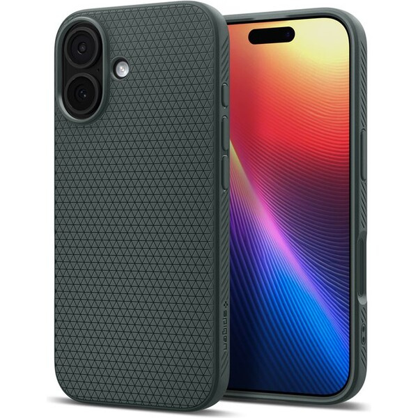 Spigen Liquid Air kryt iPhone 17 abyss green