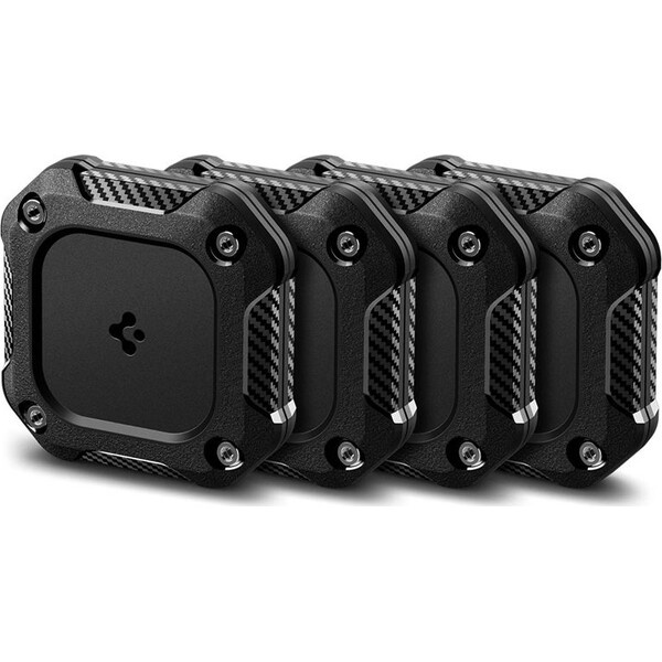 Spigen Tough Armor IP67 voděodolné pouzdro pro Apple AirTag black (4 ks)