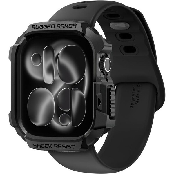 Spigen Rugged Armor 2 pouzdro Apple Watch 11 (46mm) matte black