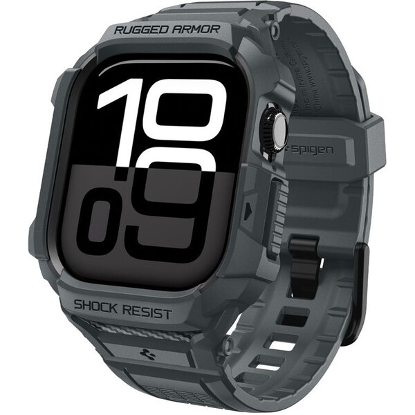 Spigen Rugged Armor Pro 2 pouzdro Apple Watch 11 (46mm) dark gray