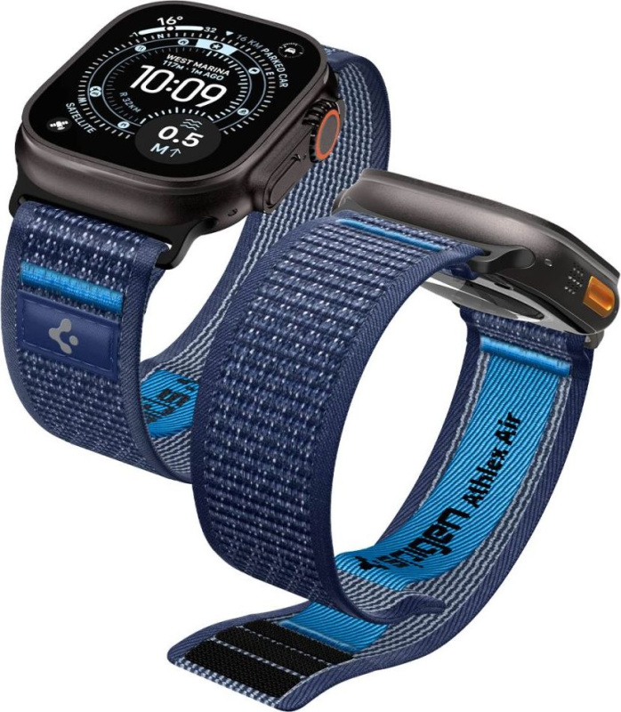 Spigen Athlex Air 2 Active řemínek Apple Watch 49/46/45/44mm námořně modrý