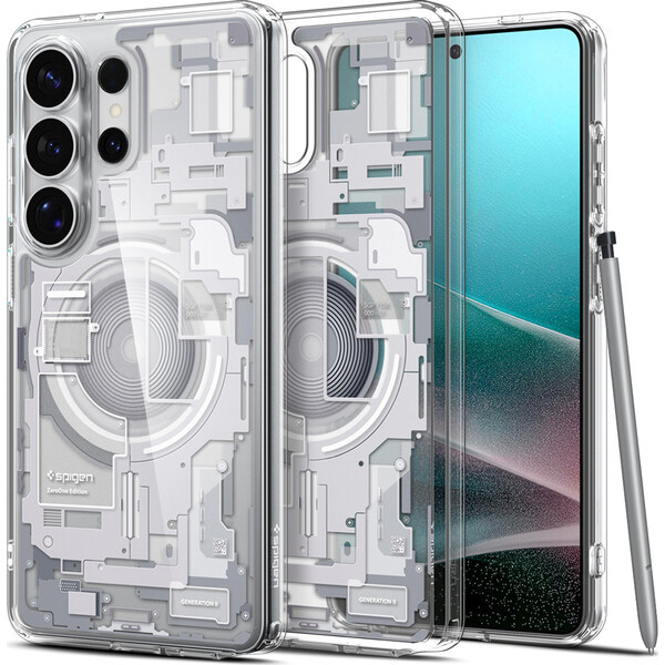 Spigen Ultra Hybrid MagSafe kryt Samsung Galaxy S26 Ultra zero one white