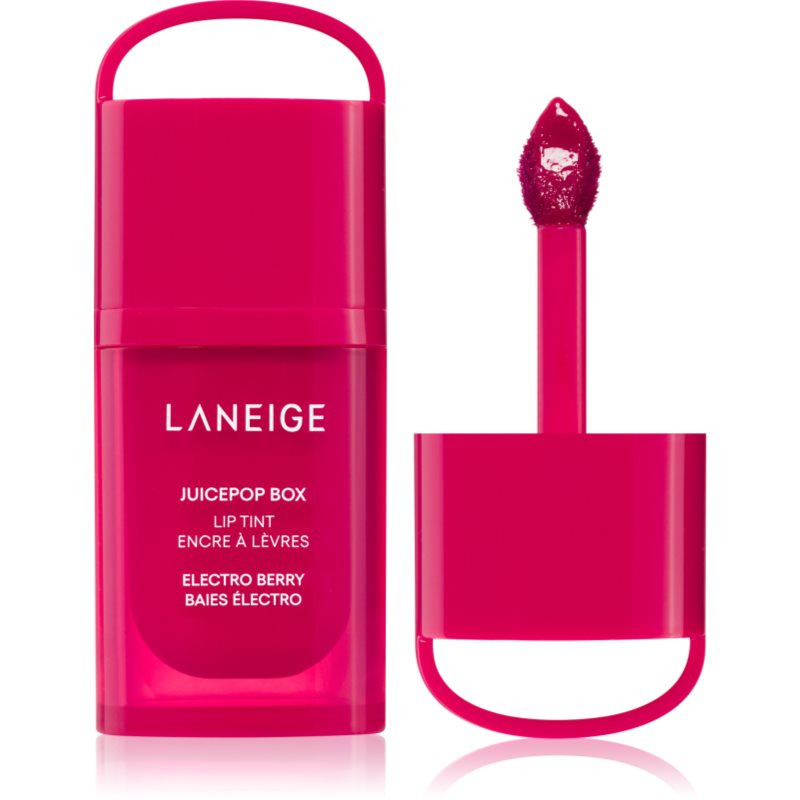 LANEIGE JuicePop Box Lip Tint dlouhotrvající lesk na rty s hydratačním účinkem odstín Electro Berry 4.5 g