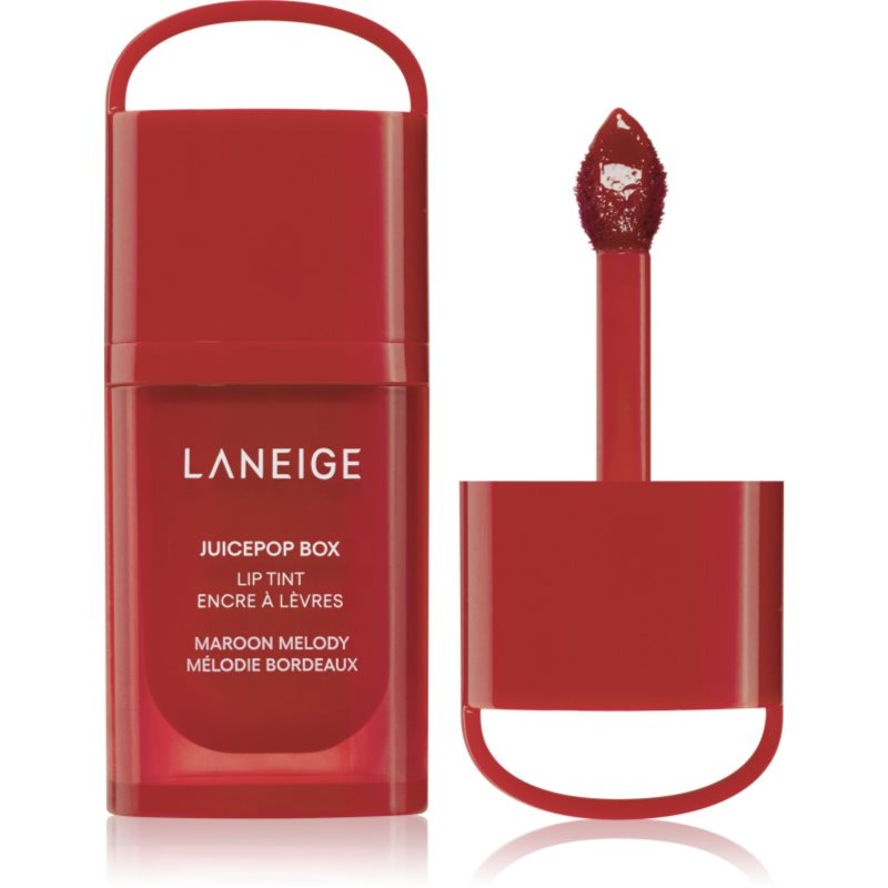LANEIGE JuicePop Box Lip Tint dlouhotrvající lesk na rty s hydratačním účinkem odstín Maroon Melody 4.5 g
