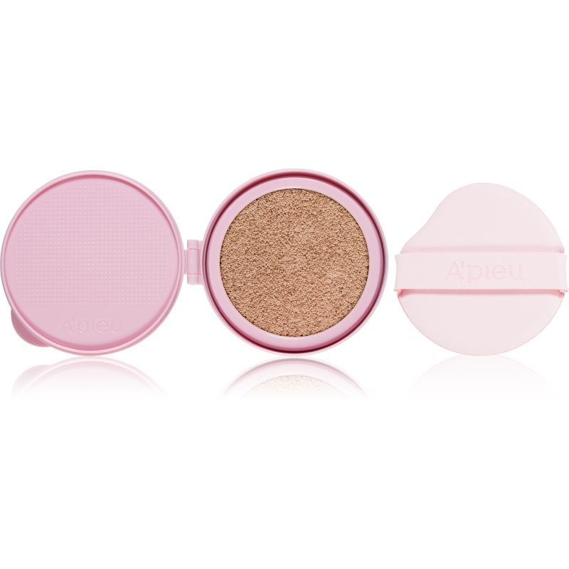 A’pieu Waterlock Comfort Veil Cushion dlouhotrvající make-up v houbičce – náhradní náplň odstín 23 Latte 15 g